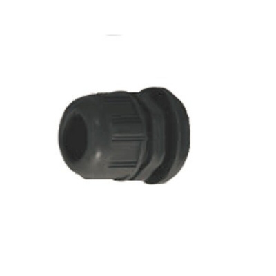 Molex 93600 Series Black Nylon Cable Gland, PG13.5 Thread, 6mm Min, 11mm Max, IP68
