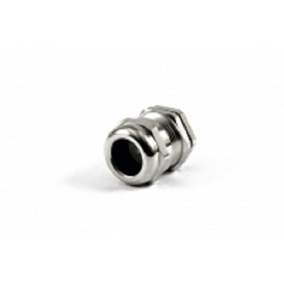 Hammond 1427BCG Series Grey Nickel Plated Brass Cable Gland, M20 Thread, 10mm Min, 14mm Max, IP68