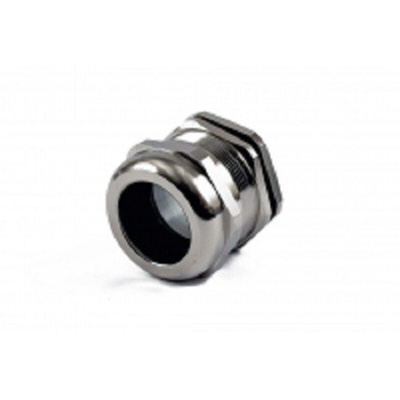 Hammond 1427BCG Series Grey Nickel Plated Brass Cable Gland, PG36 Thread, 22mm Min, 32mm Max, IP68