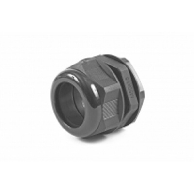 Hammond 1427NCG Series Black Nylon Cable Gland, M50 Thread, 32mm Min, 38mm Max, IP68