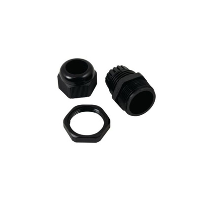 Amphenol Industrial CG Series Black Cable Gland Kit, M25 Thread, 9mm Min, 16mm Max