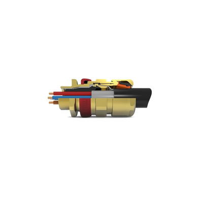Hawke ICG/653/UNIV Series Brass Brass Cable Gland, M32 Thread, 22mm Min, 33mm Max, IP66, IP67, IP68