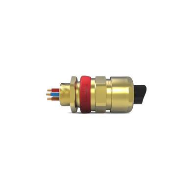 Hawke ICG/653/UNIV Series Brass Brass Cable Gland, M20 Thread, 5.5mm Min, 12mm Max, IP66, IP67, IP68