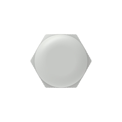 1SNG Series Light Grey PA 6 Cable Gland, M16 Thread, 4mm Min, 8mm Max, IP66, IP68