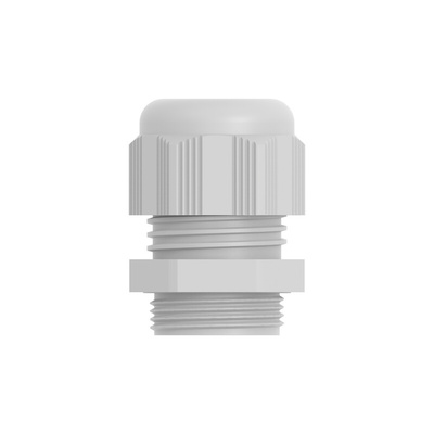 1SNG Series Light Grey PA 6 Cable Gland, M25 Thread, 11mm Min, 17mm Max, IP66, IP68