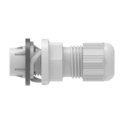 1SNG Series Light Grey PA 6 Cable Gland, PG13.5 Thread, 3mm Min, 10mm Max, IP66, IP68