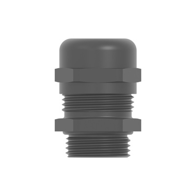 1SNG Series Black PA 6 Cable Gland, M12 Thread, 4mm Min, 8mm Max, IP66, IP68