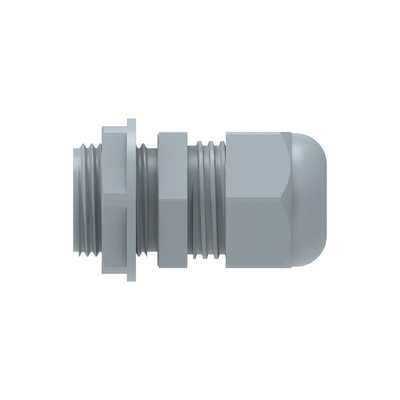 1SNG Series Grey PA 6 Cable Gland, M20 Thread, 6mm Min, 12mm Max, IP66, IP68