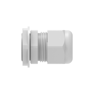1SNG Series Light Grey PA 6 Cable Gland, M25 Thread, 11mm Min, 17mm Max, IP66, IP68