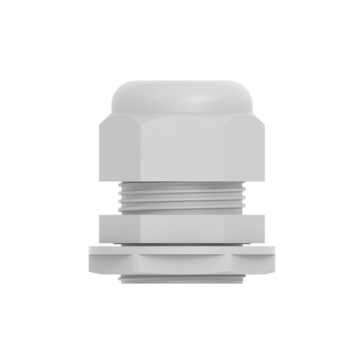 1SNG Series Light Grey PA 6 Cable Gland, M32 Thread, 15mm Min, 21mm Max, IP66, IP68