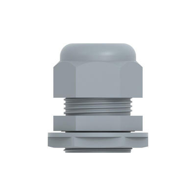 1SNG Series Grey PA 6 Cable Gland, M32 Thread, 15mm Min, 21mm Max, IP66, IP68