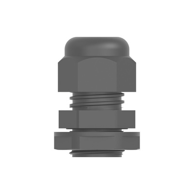 1SNG Series Black PA 6 Cable Gland, PG9 Thread, 4mm Min, 8mm Max, IP66, IP68