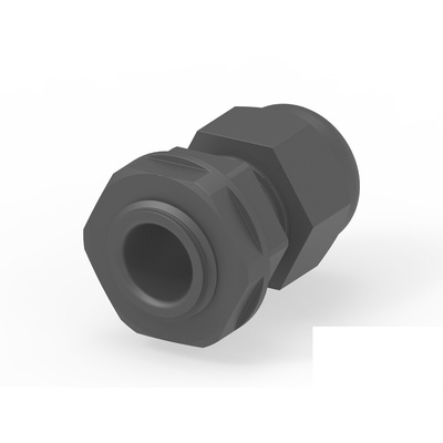 1SNG Series Black PA 6 Cable Gland, PG9 Thread, 4mm Min, 8mm Max, IP66, IP68