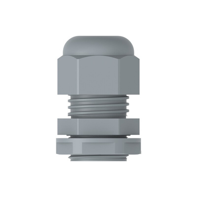 1SNG Series Grey PA 6 Cable Gland, PG11 Thread, 5mm Min, 10mm Max, IP66, IP68