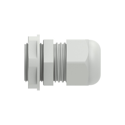 1SNG Series Light Grey PA 6 Cable Gland, PG13.5 Thread, 6mm Min, 12mm Max, IP66, IP68