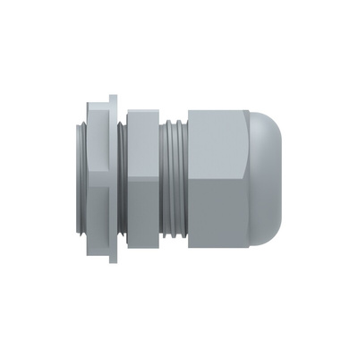 1SNG Series Grey PA 6 Cable Gland, PG16 Thread, 10mm Min, 14mm Max, IP66, IP68