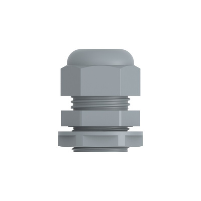 1SNG Series Grey PA 6 Cable Gland, PG16 Thread, 10mm Min, 14mm Max, IP66, IP68