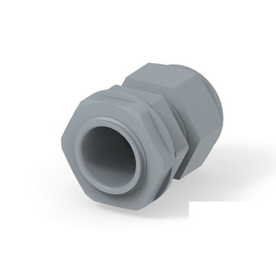 1SNG Series Grey PA 6 Cable Gland, PG16 Thread, 10mm Min, 14mm Max, IP66, IP68