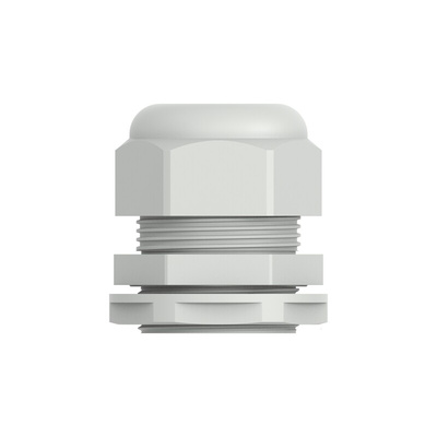 1SNG Series Light Grey PA 6 Cable Gland, PG29 Thread, 18mm Min, 25mm Max, IP66, IP68