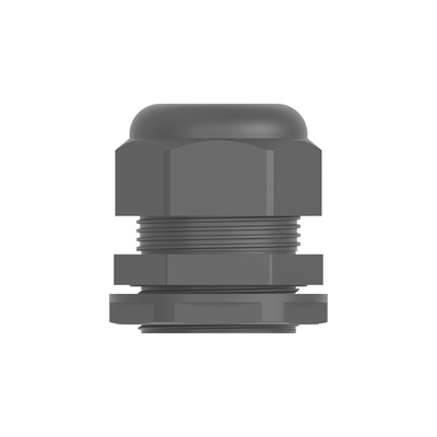 1SNG Series Black PA 6 Cable Gland, PG29 Thread, 18mm Min, 25mm Max, IP66, IP68