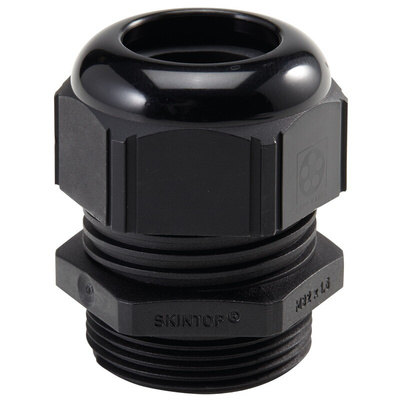 Lapp SKINTOP STR-M Series Black Polyamide Cable Gland, M16 Thread, 19mm Min, 21.1mm Max, IP69