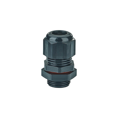 HENSEL AXM Series Black Polycarbonate Cable Gland, M20 Thread, 8mm Min, 13mm Max, IP66