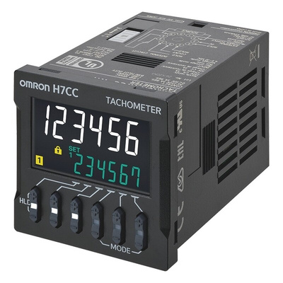 Omron Digital Counter, 6 Digit, 50 → 60Hz, 100 → 240 V ac