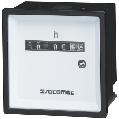 Socomec Counter, 6 Digit, 10 → 80 V dc