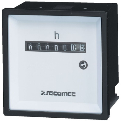 Socomec 192Q Hour Meter Counter, 115 V