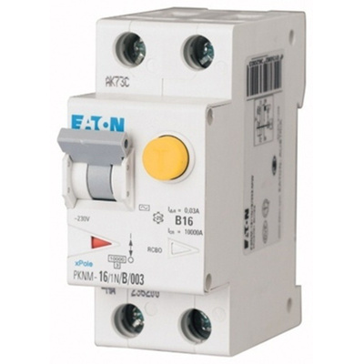 Eaton 1+N Pole Type B Residual Current Circuit Breaker with Overload Protection, 20A Concept, 10 kA