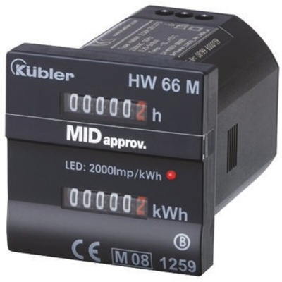 Kübler HW 66M Counter, 12 Digit, 230 V ac
