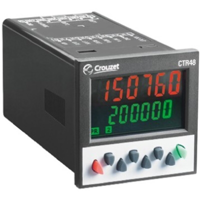 Crouzet CTR48 Counter, 6 Digit, 40kHz, 24 V ac