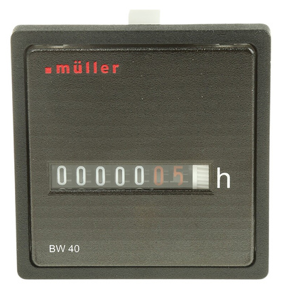 Muller BW40 Hour Meter Counter, 6 Digit, 24 V ac