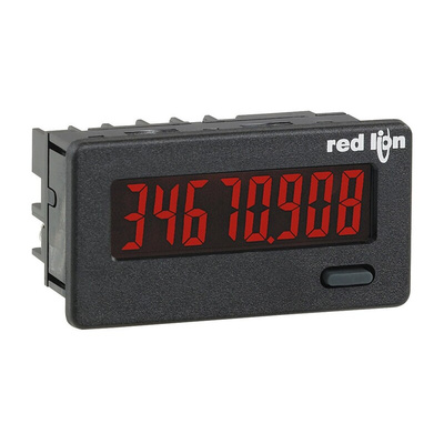 Red Lion CUB4L8 Counter Counter, 8 Digit, 9 → 28 V dc