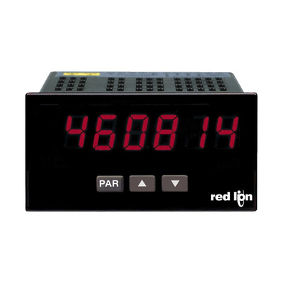 Red Lion PAXLCR Counter, Rate Meter Counter, 6 Digit, 25kHz, 21.6 → 250 V dc, 50 → 250 V ac