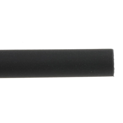 RS PRO Heat Shrink Tubing, Black 4.8mm Sleeve Dia. x 1.2m Length 2:1 Ratio