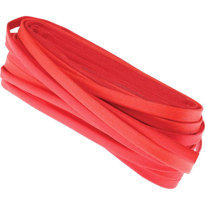 RS PRO Braided Acrylic Fibreglass Red Cable Sleeve, 4mm Diameter, 5m Length