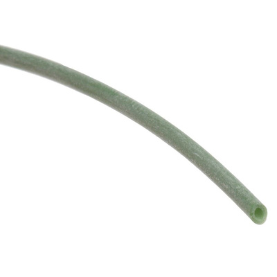 RS PRO Silicone Rubber Green Cable Sleeve, 1mm Diameter, 15m Length