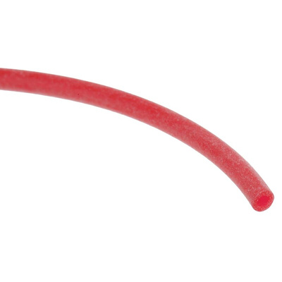 RS PRO Silicone Rubber Red Cable Sleeve, 1mm Diameter, 15m Length