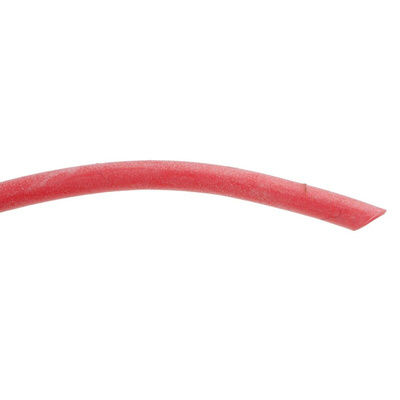 RS PRO Silicone Rubber Red Cable Sleeve, 2mm Diameter, 10m Length