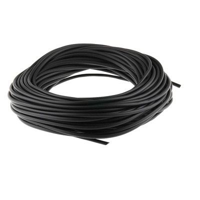 RS PRO PVC Black Cable Sleeve, 4mm Diameter, 30m Length