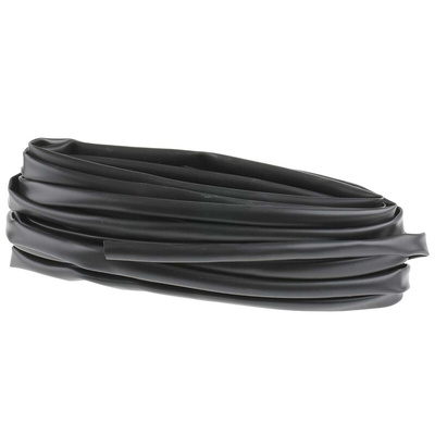 RS PRO PVC Black Cable Sleeve, 10mm Diameter, 10m Length