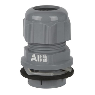 ABB NPG Series Black Nylon Cable Gland, M32 Thread, 15mm Min, 21mm Max