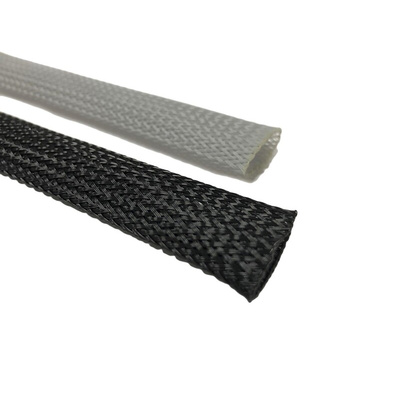 RS PRO Expandable Braided PET Grey Cable Sleeve, 8mm Diameter, 15m Length