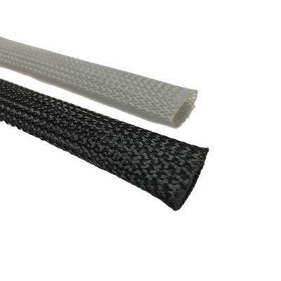 RS PRO Expandable Braided PET Grey Cable Sleeve, 20mm Diameter, 10m Length