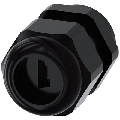 Siemens SIRIUS ACT Series Black Plastic Cable Gland, M20 Thread, IP66, IP67, IP69 (IP69K)