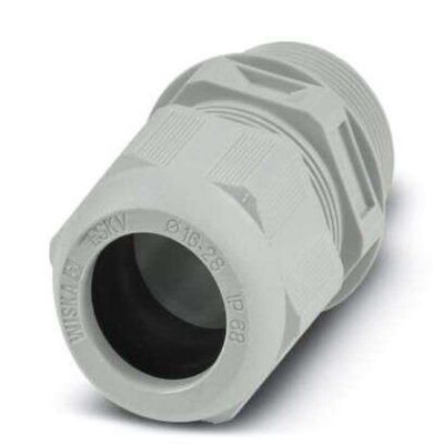 Phoenix Contact 1424 Series Light Grey Polyamide Cable Gland, M32 Thread, 21mm Min, 13mm Max, IP68