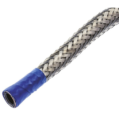 TE Connectivity Expandable Braided Copper Silver Cable Sleeve, 6mm Diameter, 10m Length, RayBraid Series