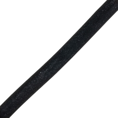 RS PRO Silicone Rubber Black Cable Sleeve, 1.2mm Diameter, 15m Length