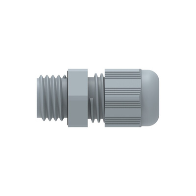 1SNG Series Grey PA 6 Cable Gland, M12 Thread, 3mm Min, 6.5mm Max, IP66, IP68